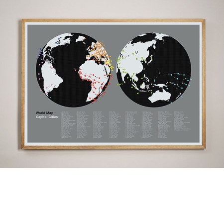 globe framed